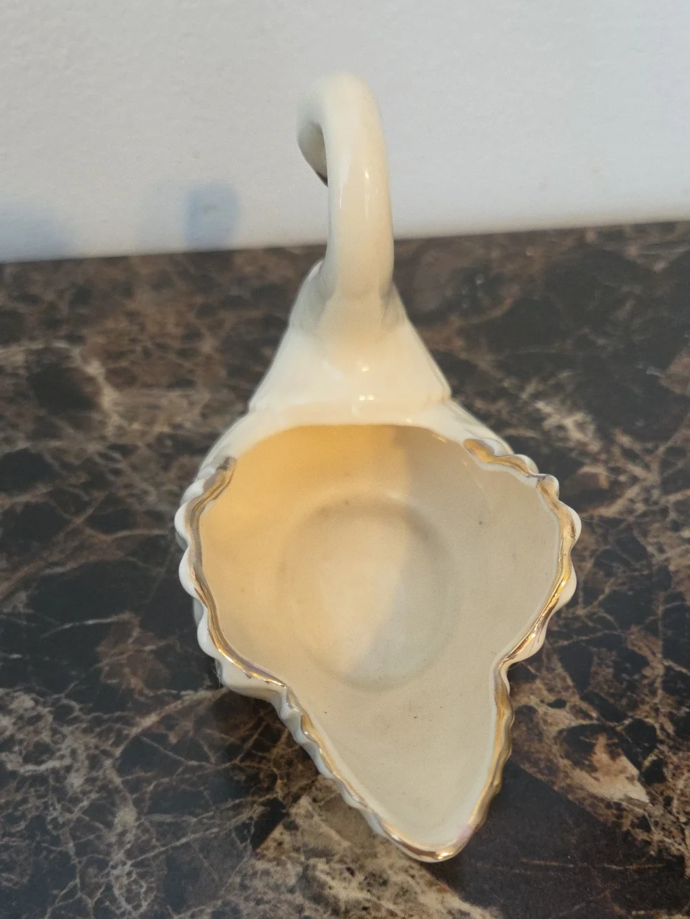 Vintage Lenox Swan Gold Trim Trinket Dish 5